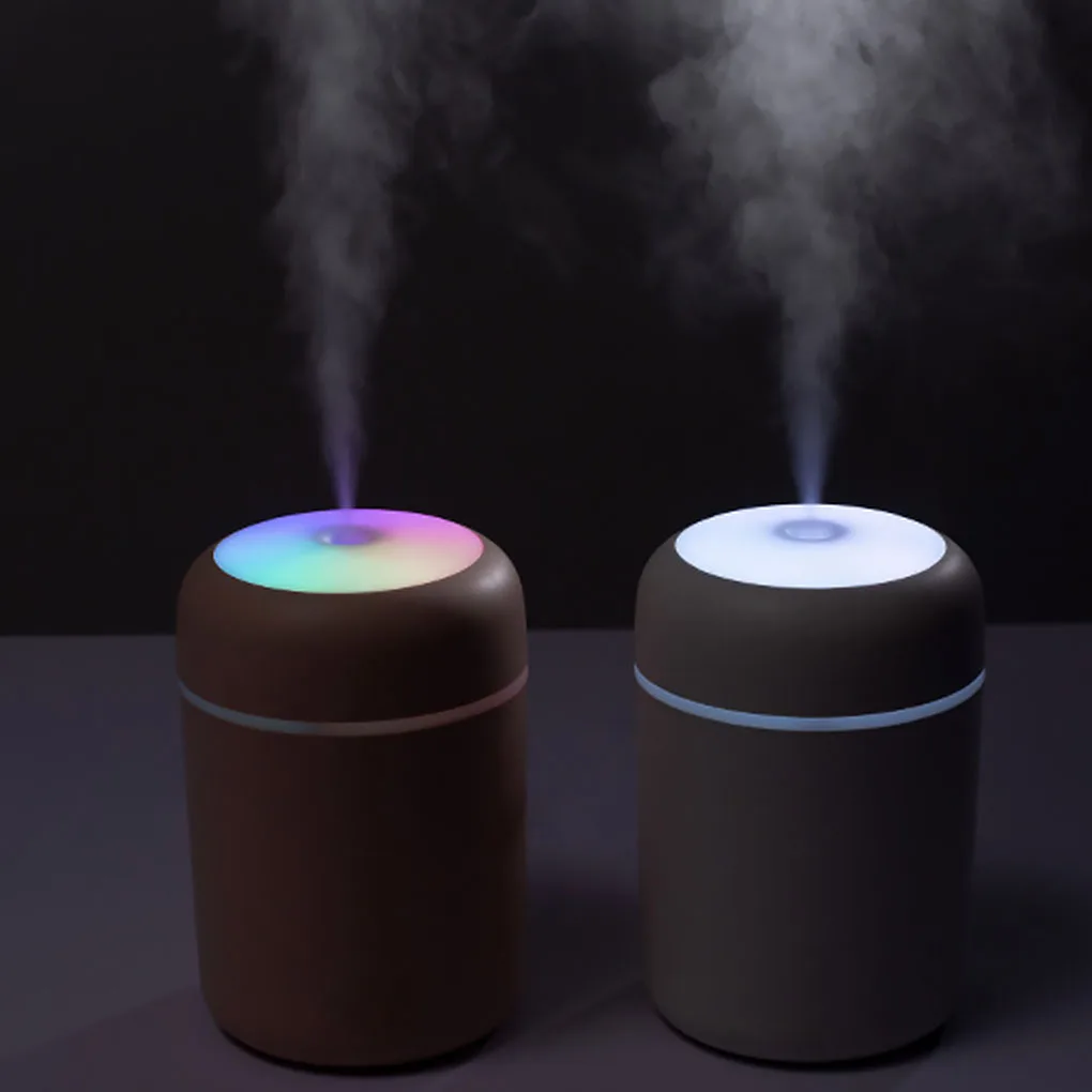 

300ML Air Humidifier Portable Mini Ultrasonic USB Essential Oil Diffuser Car Purifier Aroma Anion Mist Maker with Romantic Light