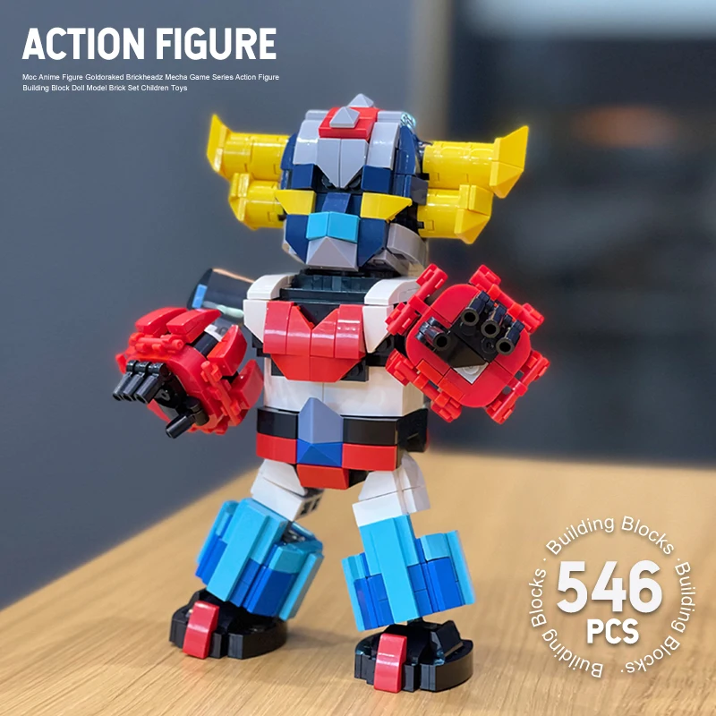 

New Moc Robot Goldoraked Anime Figure Building Block Technical Mecha Movie Constructor Model Brick Set Children Toys Kid Gifts