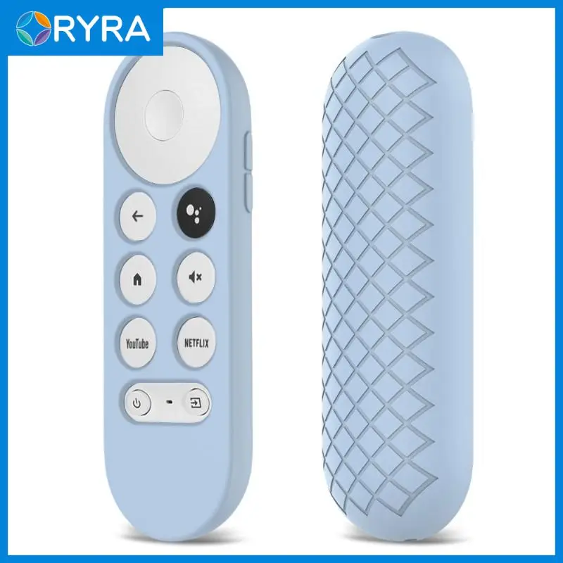 

Remote Control Case For With Google Tv 2020 Durable Shockproof Protective Silicone Case Soft Silicone Anti-lost