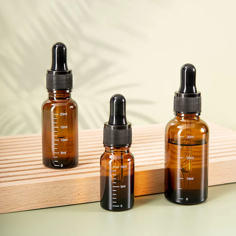 5 мл-100 мл бутылки-капельницы со шкалой реагент капли для глаз янтарное стекло