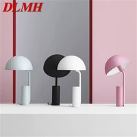 dlmh nordic vintage table lamp modern creative design led bedside bedroom desk light girl simple for home decorative