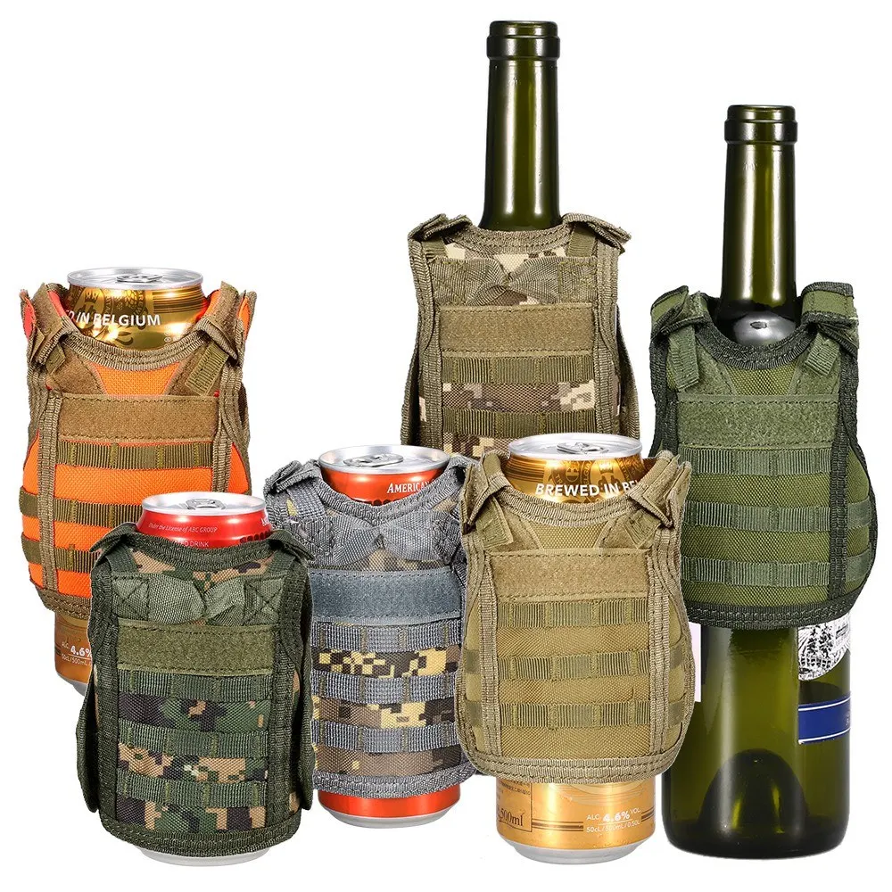 

Tactical Beer Vest Military Mini Miniature Beverage Bottle Can Cooler Holder Sleeve