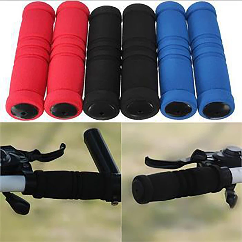 

Bicycle Foam Handlebar Grips Colorful Handlebar Grips Sponge Grips Memory Handlebar Grips With Plugs Foam Handlebar Grips