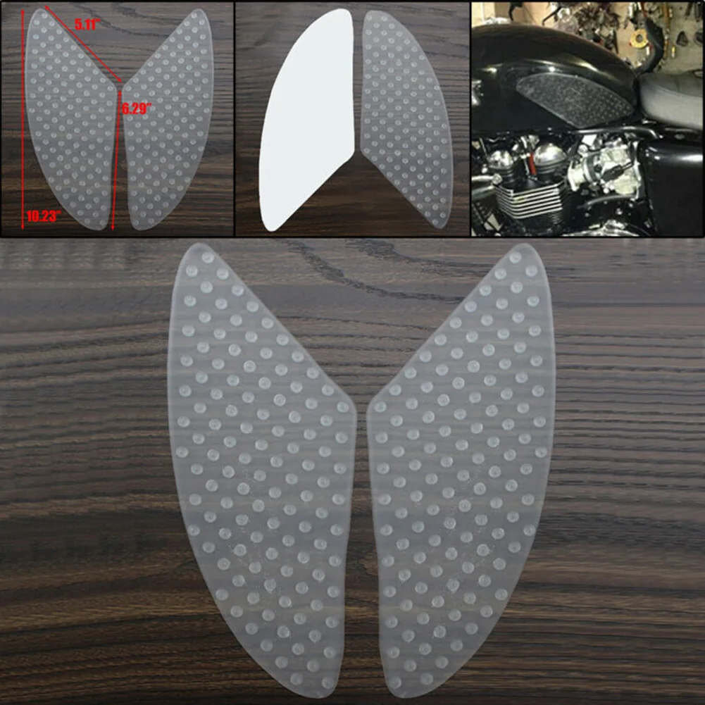 

Anti Side Tank Pad Sticker Transparent Gas Knee Grip Traction Protector For Kawasaki ZX6R ZX10R Z1000 Car Accessories