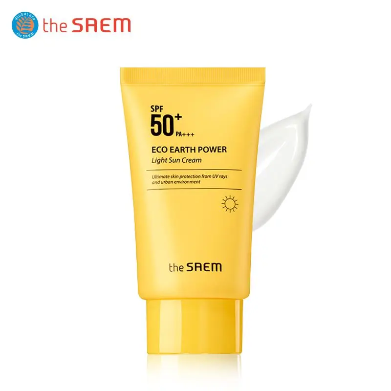 

1pc/3pcs [The Saem] NEW Eco Earth Power Light Sun Cream SPF50+ PA+++ 50g - Korea Cosmetic