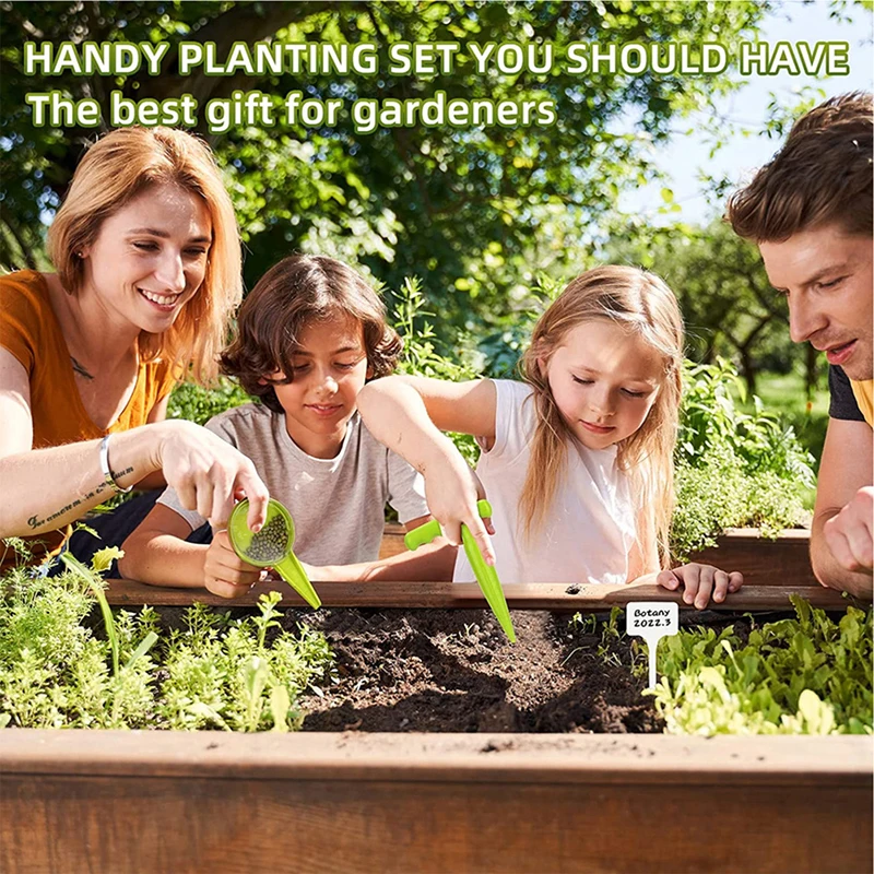 

5 File Adjustable Plant Seed Sower Planter Hand Held Flower Grass Plant Seeder Garden Seed Planter Tool Sowing Seeds Dispenser