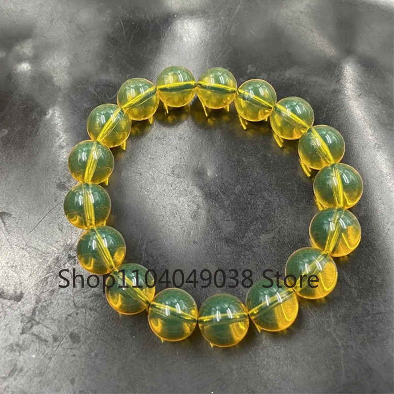 Натуральный Синий браслет класса 5А очищенный водой янтарный Мексиканский