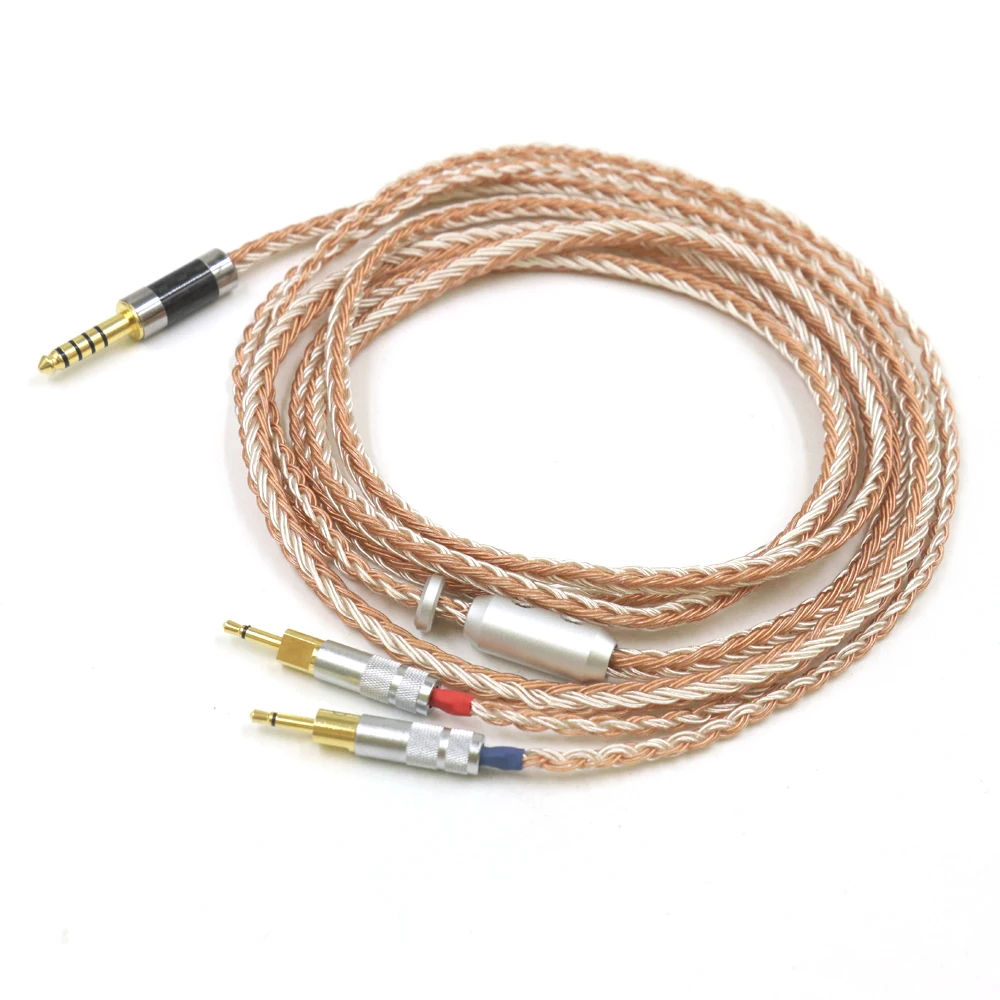 Баланс 3 5 Xlr 4 штекер на двойной 2 мм 16 ядер посеребренный смешанный кабель для