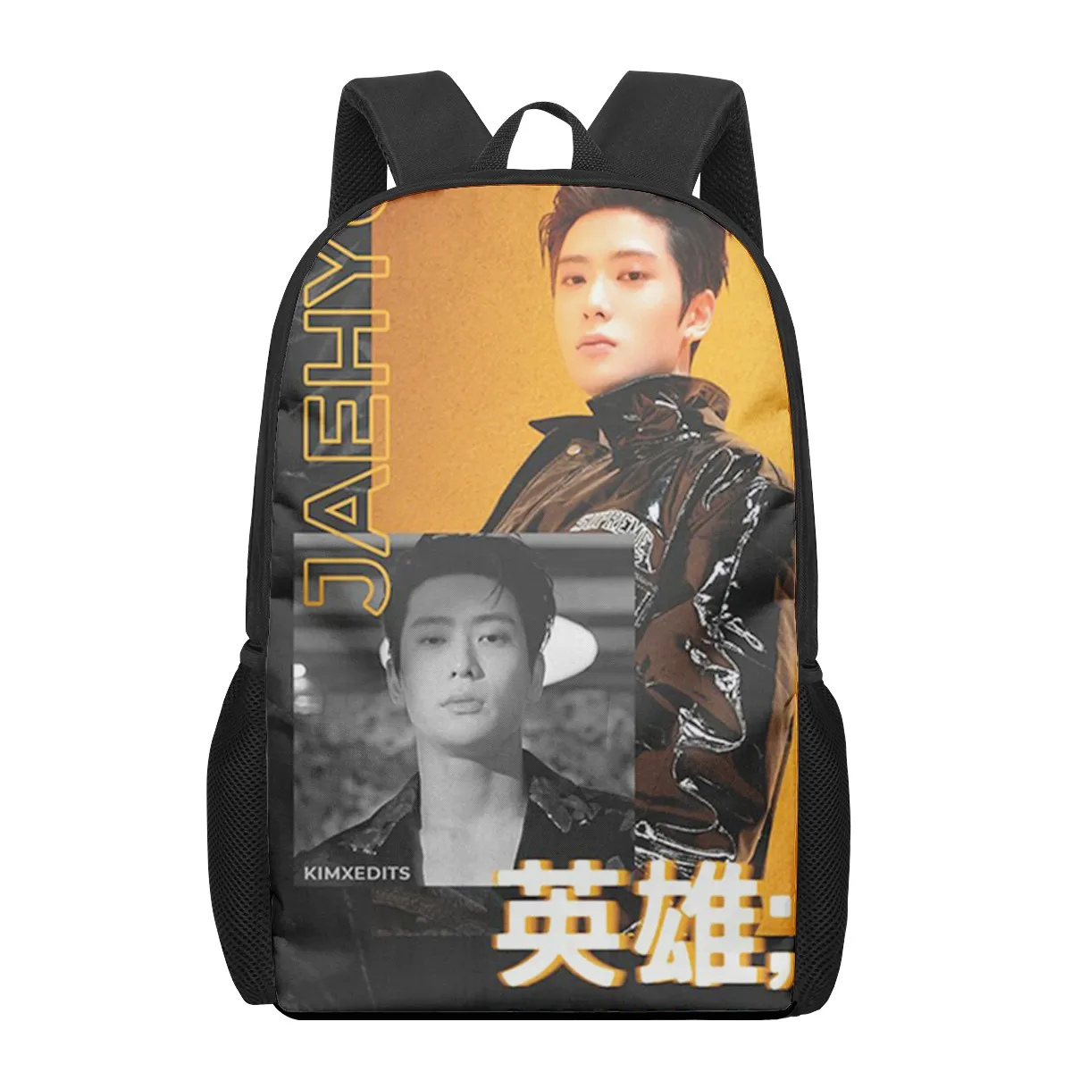 NCT 3D Print School Backpack for Boys Girls Teenager Kids Book Bag Casual Shoulder Bags 16Inch Satchel Mochila