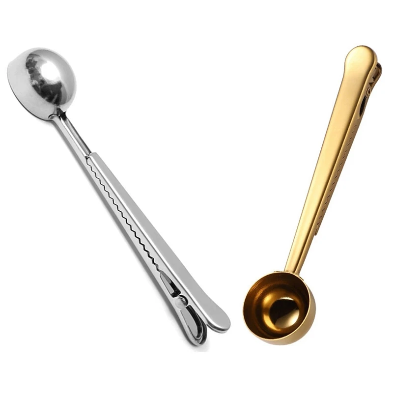 

Coffee Spoon with Clip Kitchen Milk Coffee Condiment Measuring Spoon Coffee Utensils