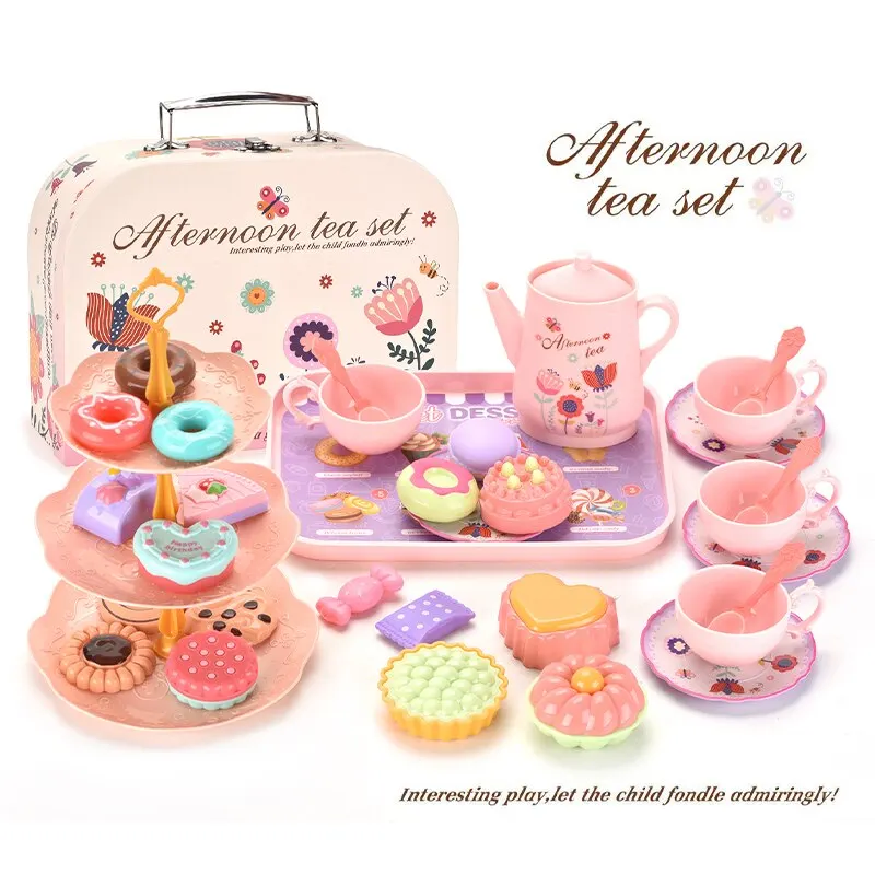 For Kids Girls Pretend Play Snack Toy.toddler Afternoon Tea Sets Toys