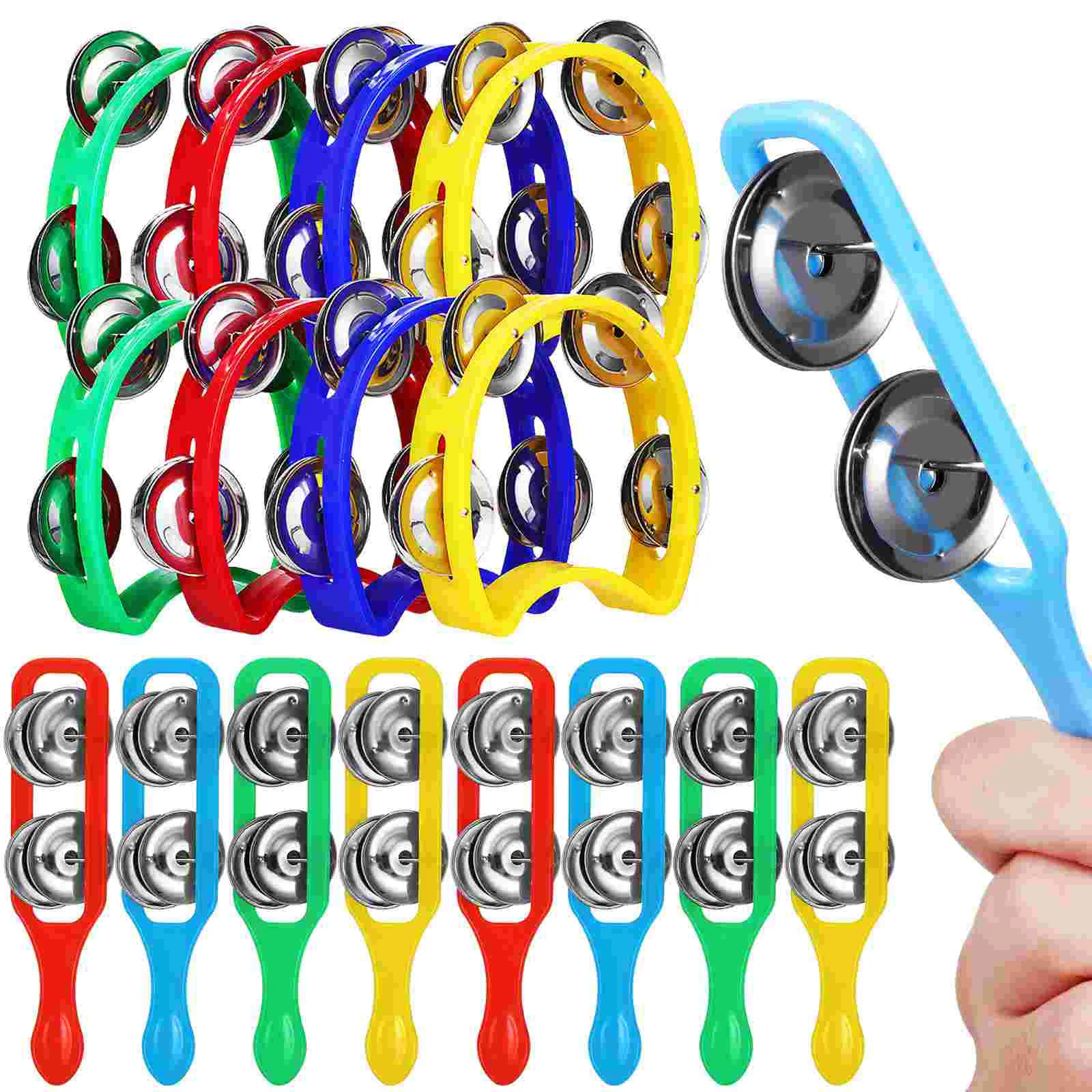 

16 Pcs Musical Instrument Kids Percussion Tambourine Adult Toy Professional Noise Makers Hand Bell