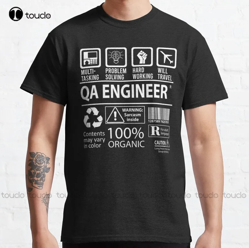 

Qa Engineer T Shirt - Multitasking Certified Job Gift Item Tee Classic T-Shirt Basketball Shirts Harajuku Streetwear Xs-5Xl New