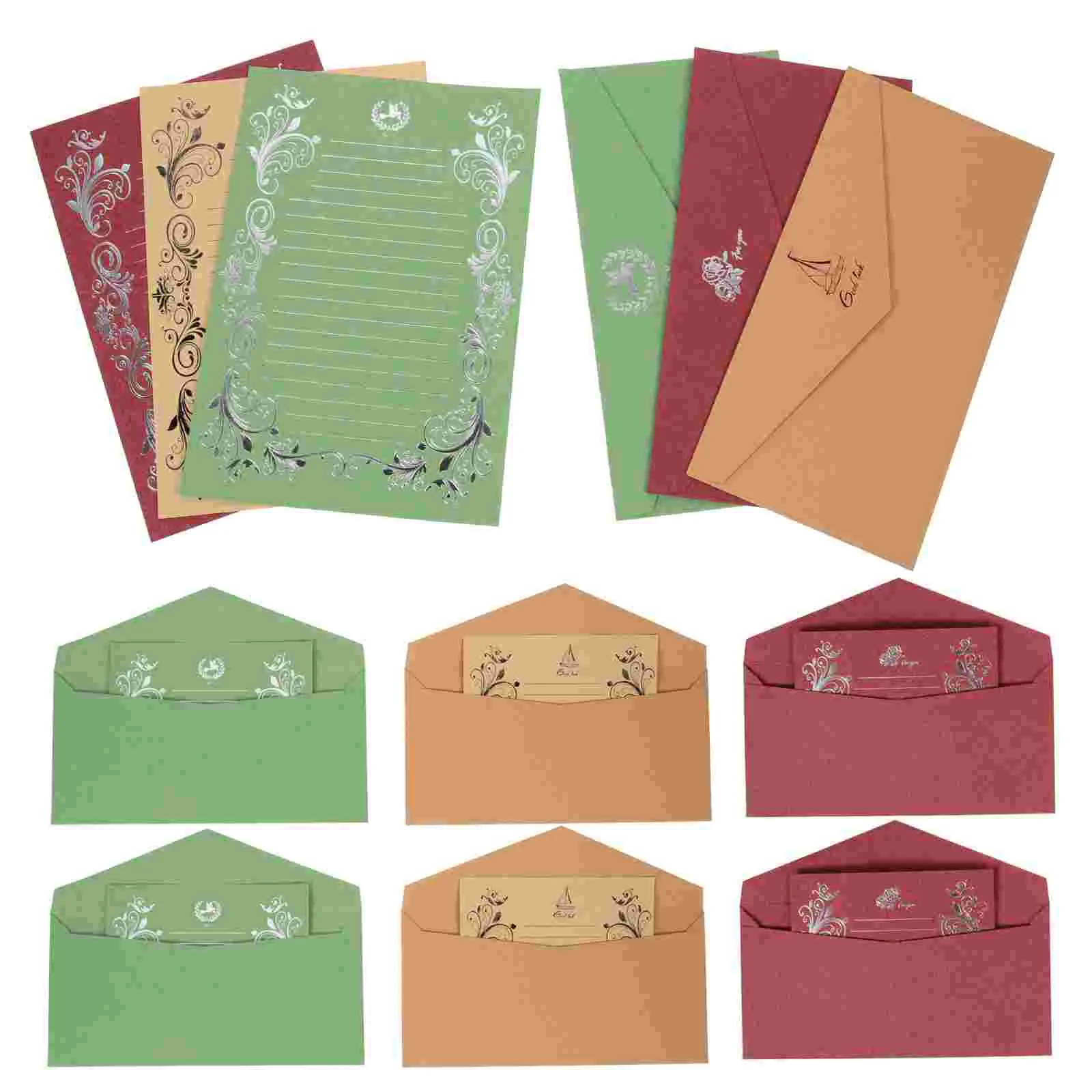 

Vintage Stamping Envelope Simple Packing Envelopes Retro Letter Papers Writing Supplies