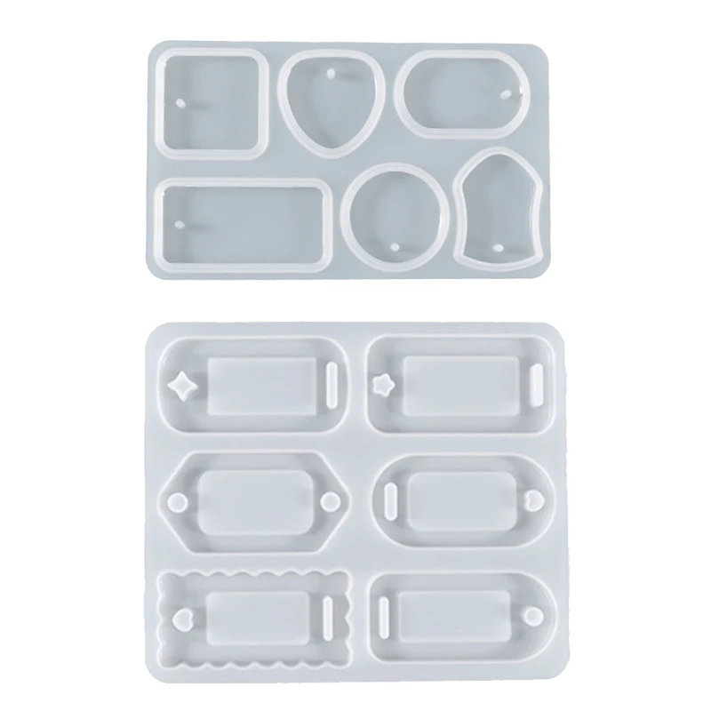 

Eardrop Silicone Keychain Resin Mold Kit with Hole for DIY Keychain Special Christmas Epoxy Resin Mold Home Decoration