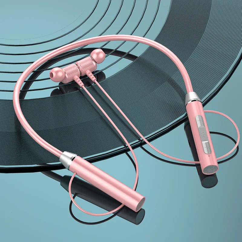 

Bluetooth 5.2 Wireless Earphones Neckband Magnetic Gym Sports Headset Waterproof Earbuds Headphone With Mic Long Battery Life
