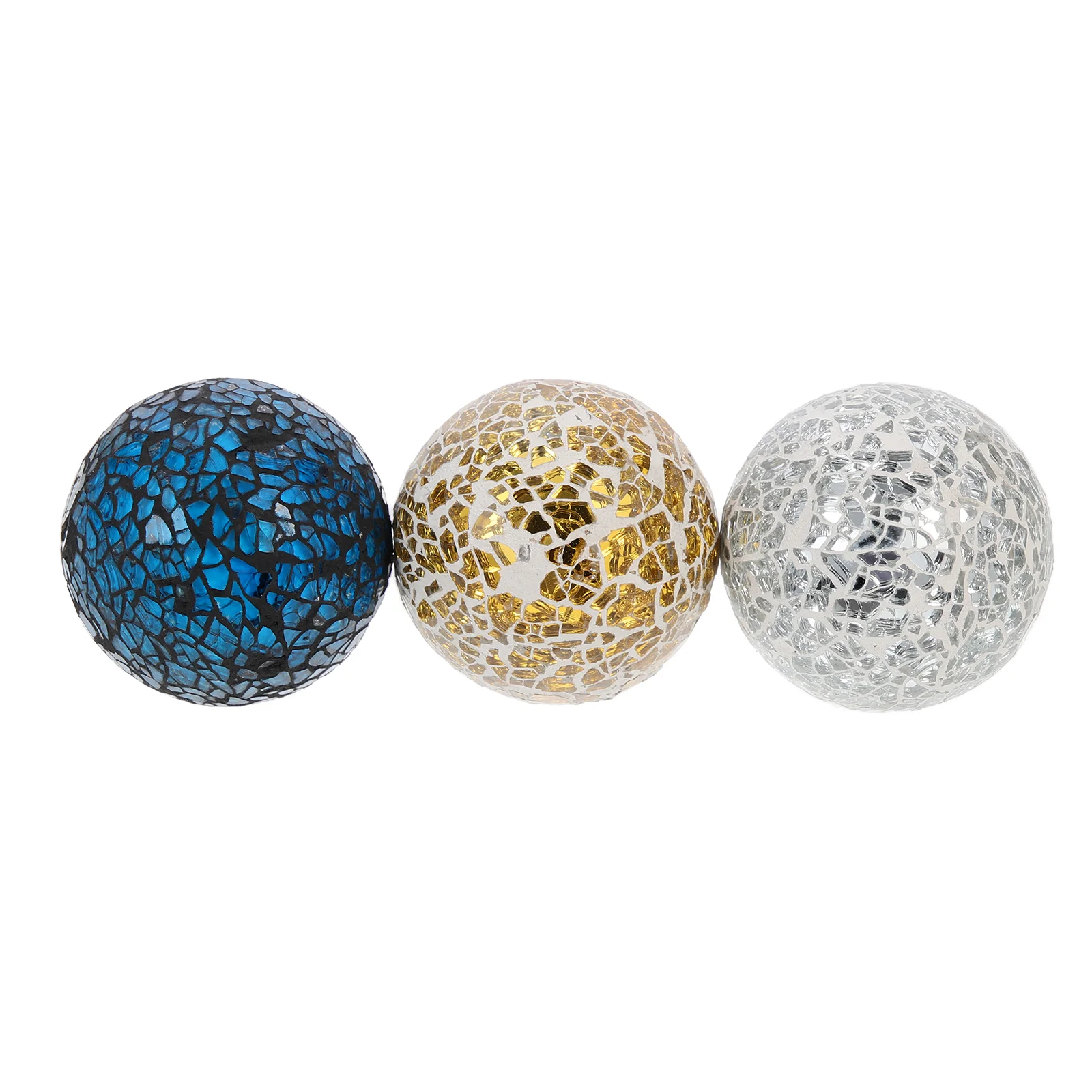 

Mosaic Decorative Sphere Filler Mirror Disco Orbs Bowl Hanging Centerpiece Table Decor Gazing Vase Ceramic Party Cracked