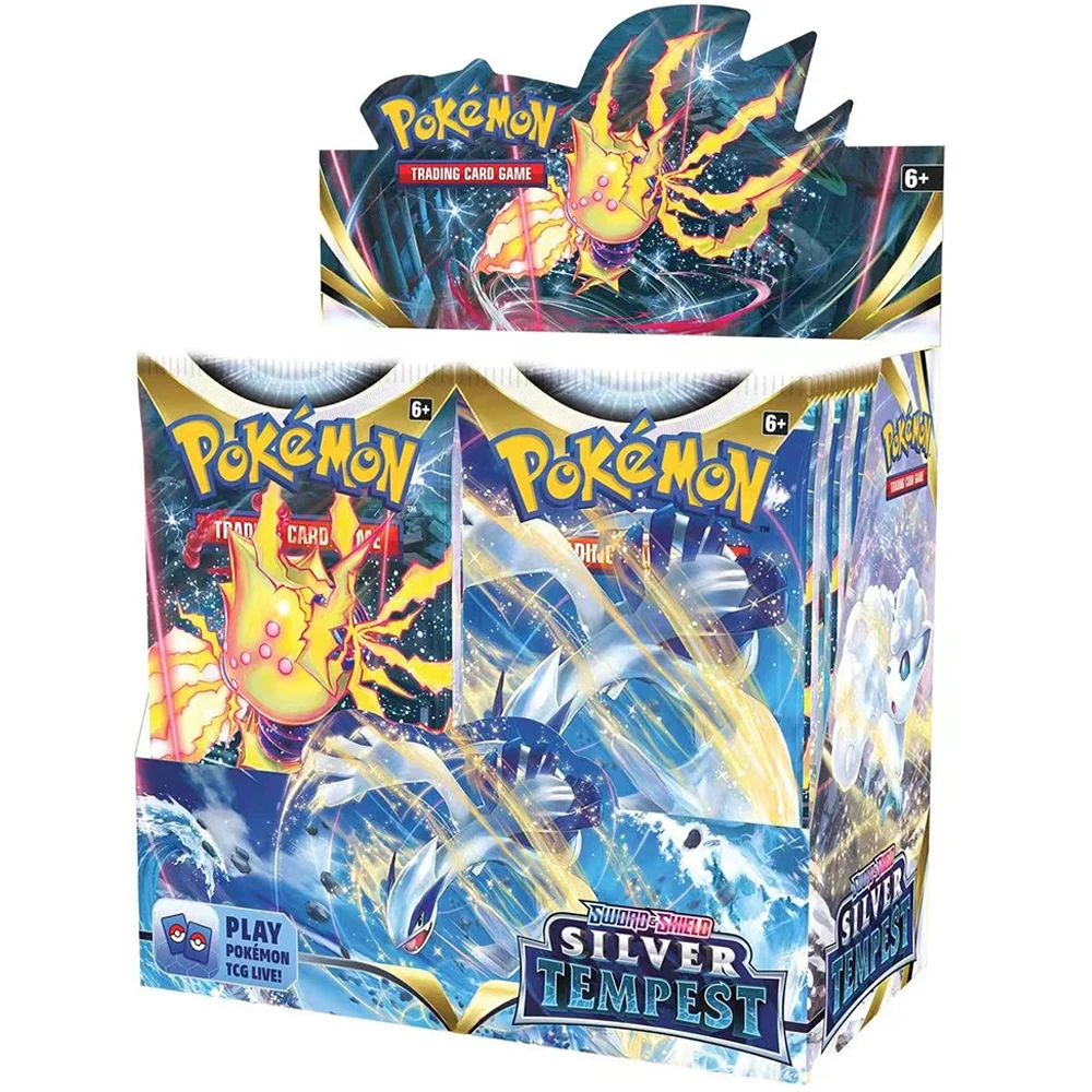 

Покемон меч и щит-серебряный Tempest Booster Pokemon Box