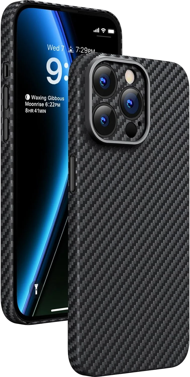 JMUYTOP чехол из арамидного волокна для iPhone 15 16 pro max задняя крышка ультратонкий