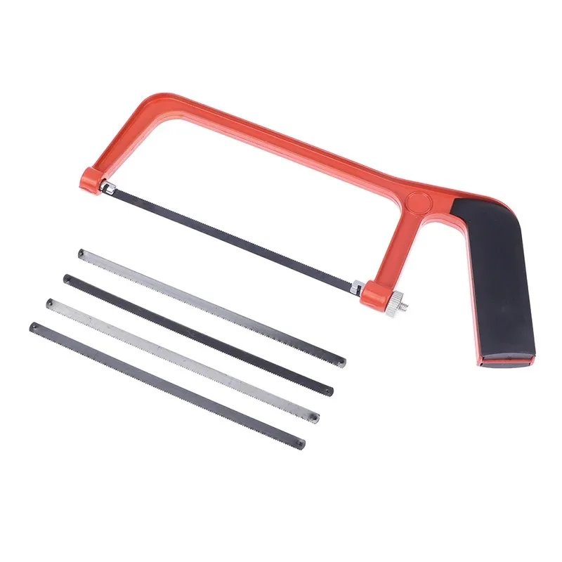 6-дюймовая мини-ножовка с 5 пильными полотнами — регулируемая ручная пила для резки дерева и металла, деревообрабатывающий инструмент «сделай сам», домашнее использование