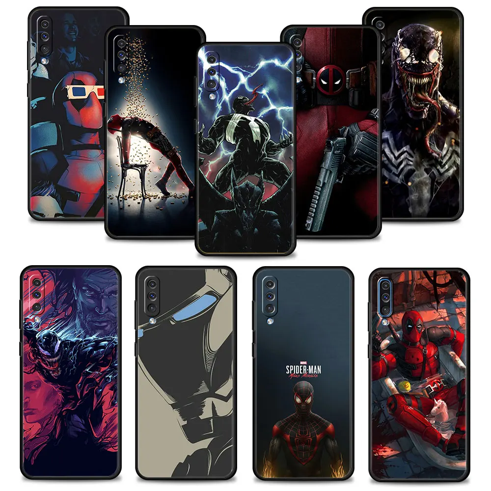 

For Samsung A40 Note 20 Ultra 10 A20s A20e A10 A30 A70 A10s A50 M51 A02 M31 A03 Back Shell Coque Marvel SuperHero Deadpool