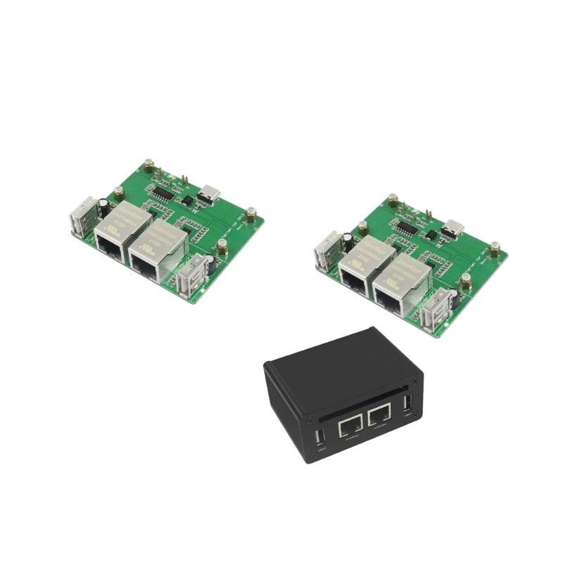 

Dual Ethernet RJ45 Hat for RaspberryPi 2W High Speed