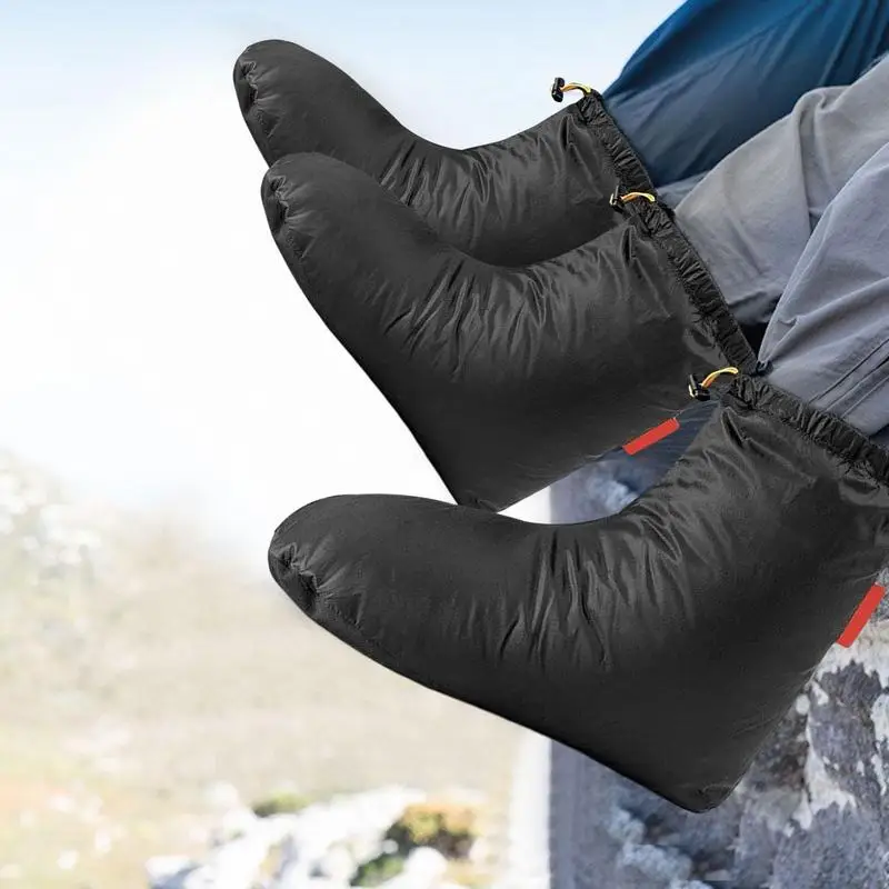 

Down Booties Warm Socks Boots For Men Women Booties Soft Footwear For Winter Camping Cycling Thermal Products Moto Accessories