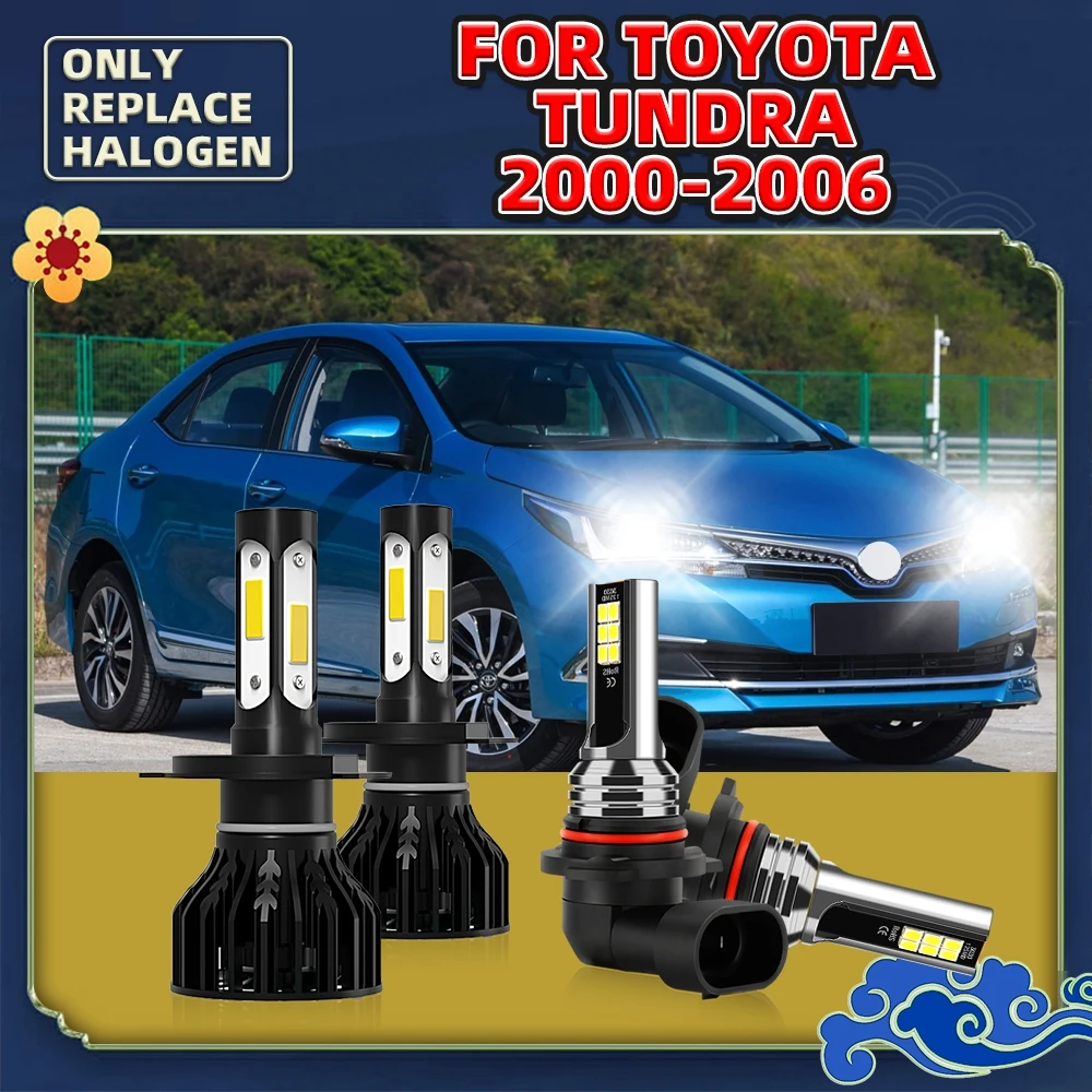 Автомобильные лампы, 2006 k, 12 В для Toyota Tundra 2005, 2004, 2003, 2002, 2001, 2000, противотуманные фары/Автомобильные фары, турболампы, дальний и ближний свет