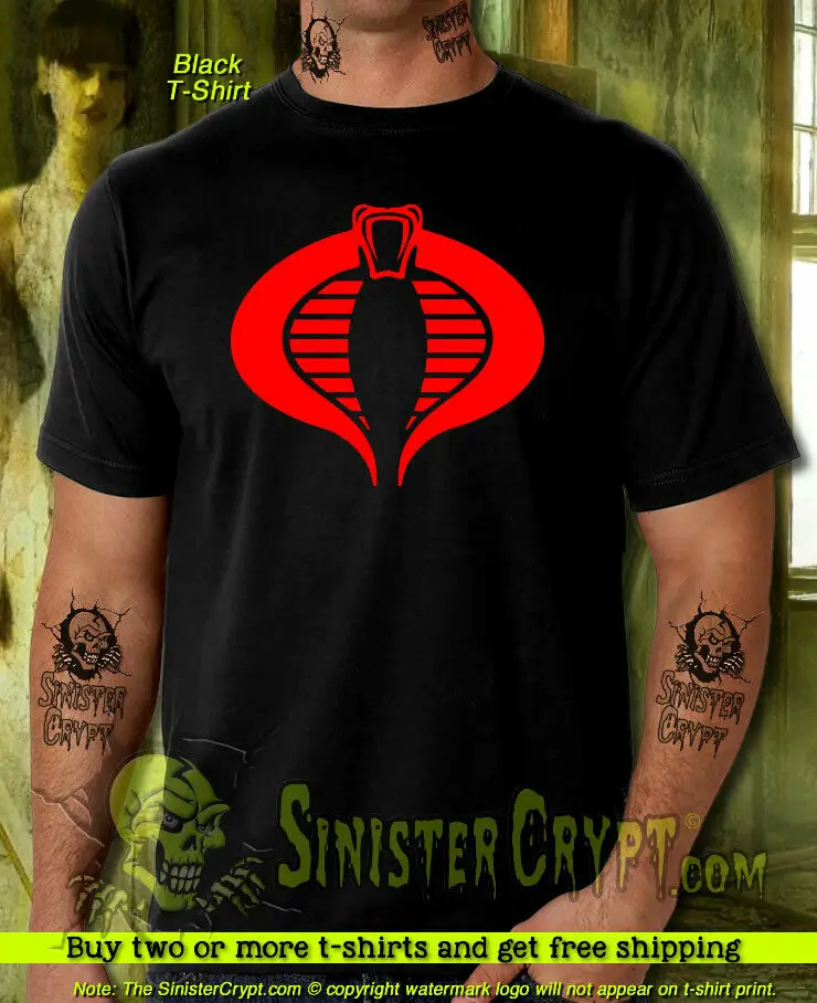 Cobra Command t-shirt GI G.I. Joe enemy Rise Retaliation sizes: