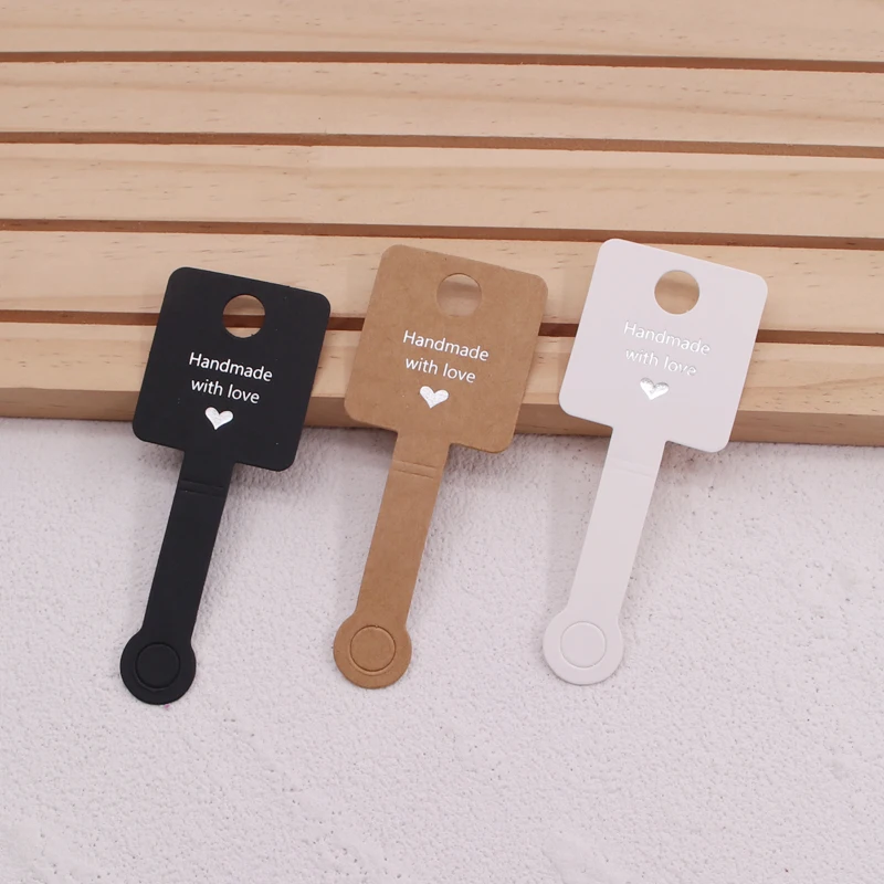 100 шт./партия, самоклеящиеся бумажные бирки для украшений