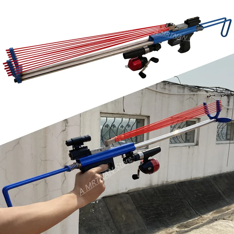 

Outdoor Long-distance Hunting Shooting Slingshot High Precision Tactical Infrared Laser Aiming Slingshot Powerful Catapult