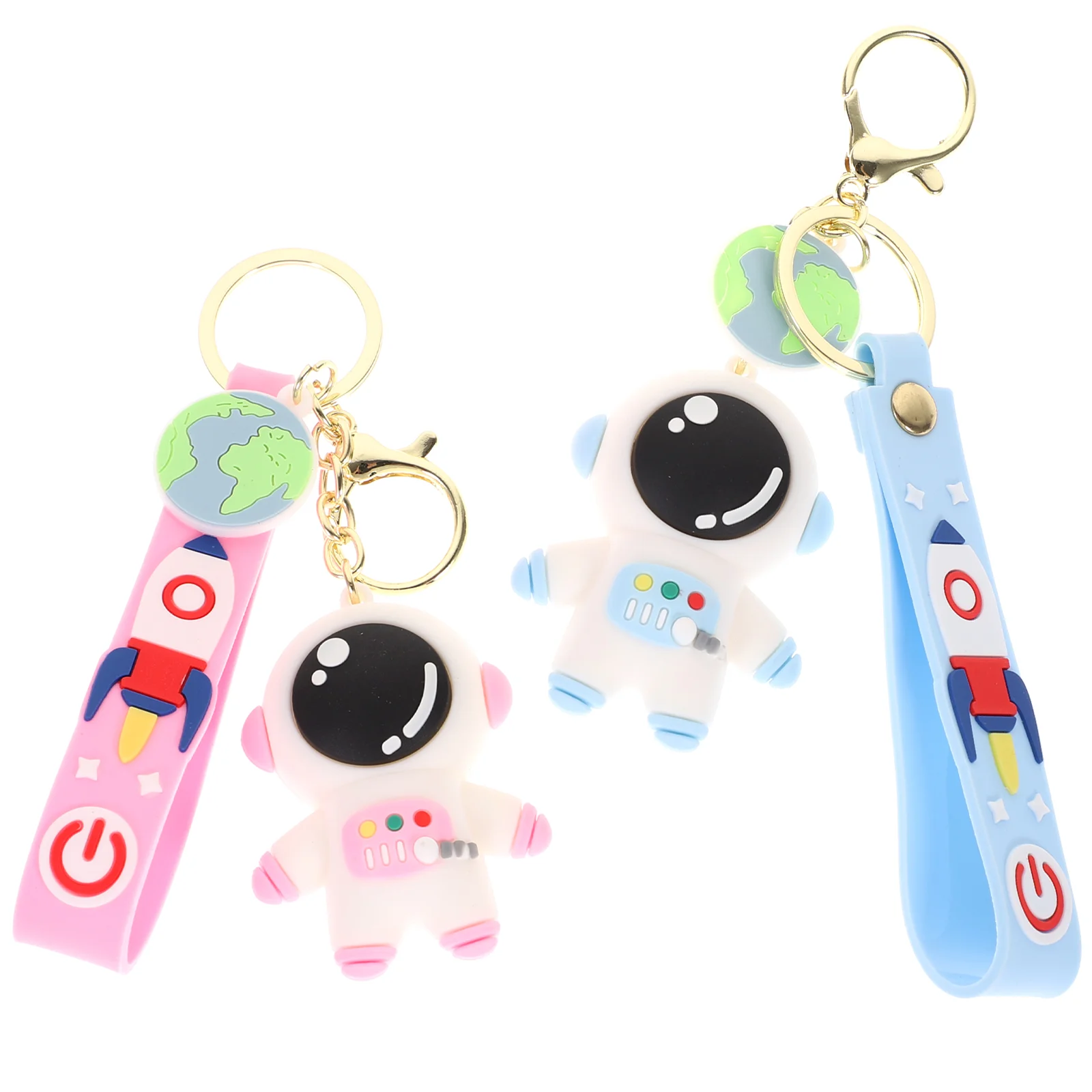 

Cover Case Keychainsilicone Holder Spaceman Air Keyring Purse Astronaut Accessory Charm Location Tags Wrist Pendant Protector