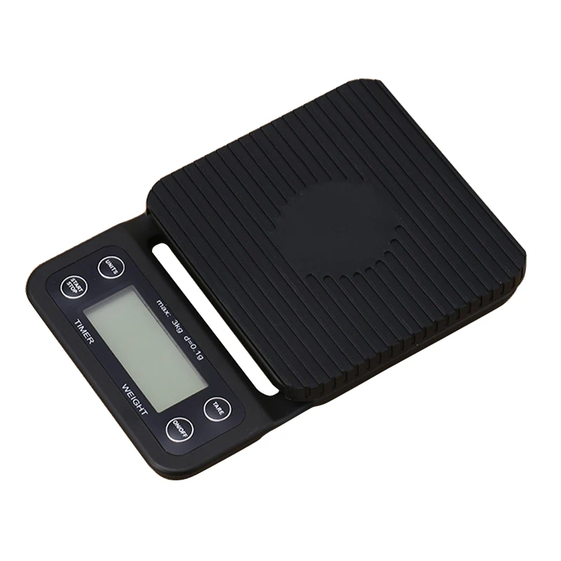 

Portable Electronic Scale with Timer 3kg/5kg x0.1g LCD Digital Kitchen Coffee Scales Weighing tool libra Precision Jewelry Scale