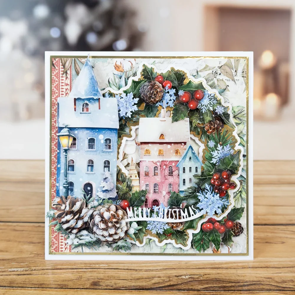 Новинка 2024 Рождественский спрей для сбора полумесяца набор высечки сделай сам