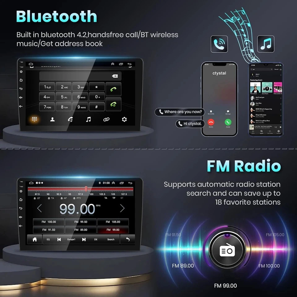 Фото Беспроводное автомобильное радио Carplay Android 15 для Honda CR-V CRV 2 2001 2002 2003-2006, мультимедийное GPS-авторадио 4G WIFI DSP RDS №5