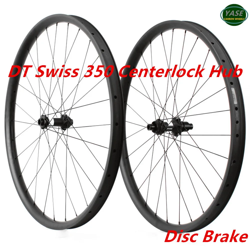 Carbon MTB Wheelset 29er Bicycle Rims Asymmetric 35x25mm Rodas Mtb 29 Tubeless Disc Carbon Wheels DT Swiss 350 Centerlock Hubs