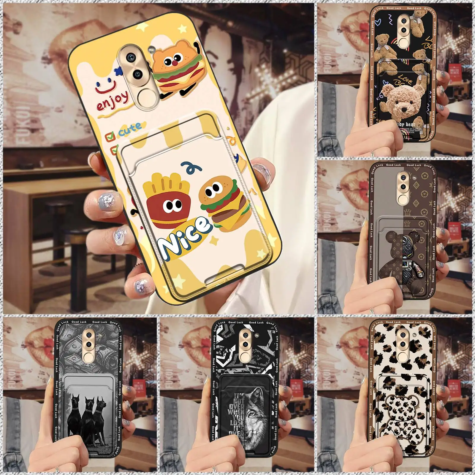 Мягкий чехол с защитой от пыли для телефона Huawei Honor 6X/GR5 2017/Mate 9 Lite милый модный