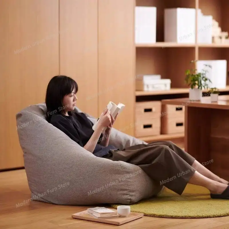 Фото Европейский желтый диван-мешок Lazy Bean Bag, синий классический мягкий современный диван-мешок Lazy Bean Bag для гостиной, мебель Perezoso Divano для дома №2