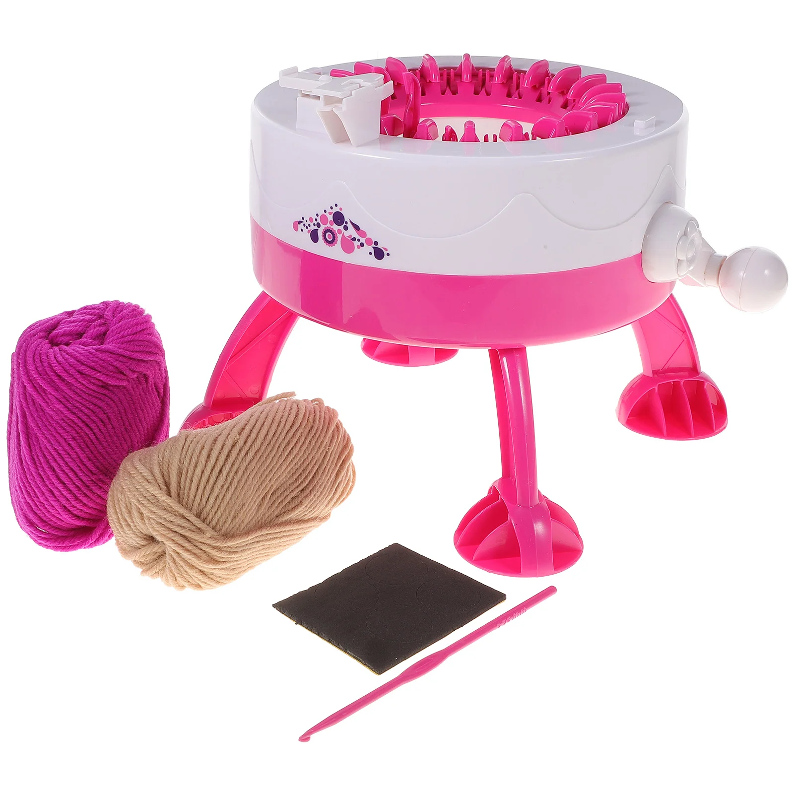 

Knitting Machine Loom Toy Diy Weaving Tool Kids Board Wool Double Sweater Making Machines Beginner Kit Crochet Socks Rotating