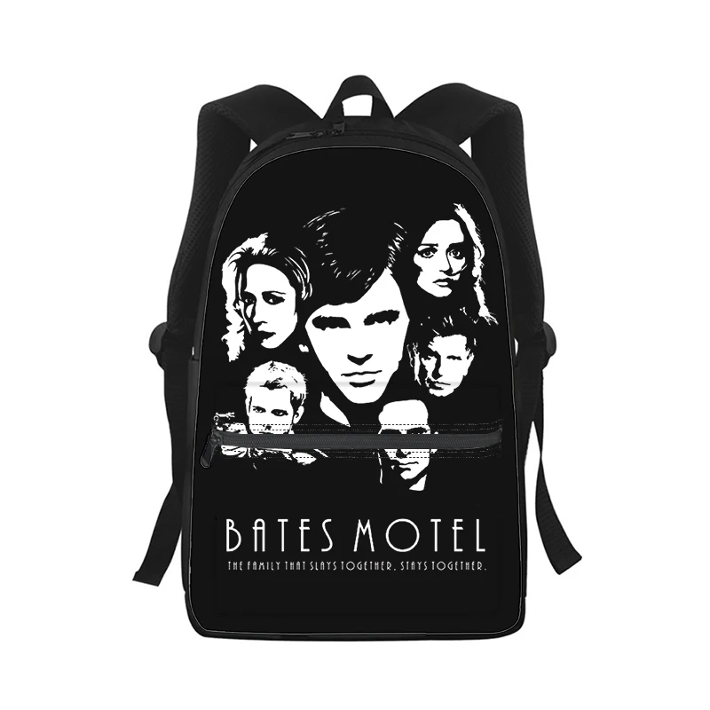 Bates Motel Men Women Backpack 3D Print Fashion Student School Bag Laptop Backpack Kids Travel Shoulder Bag