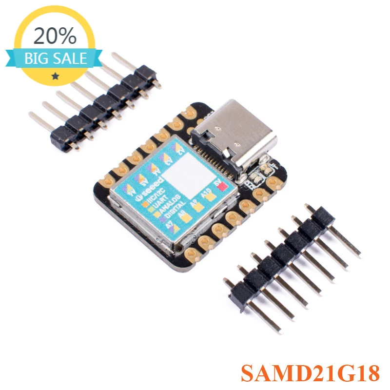

SAMD21G18 Seeeduino XIAO Development Board Module Microcontroller Cortex M0+ 3.3V UART Interface for Arduino