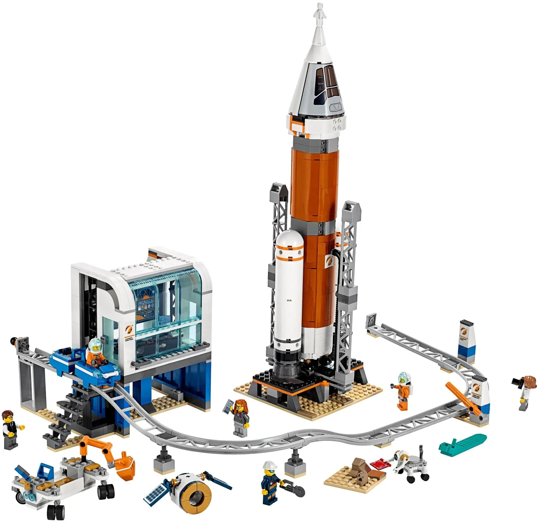 

11387 City Series Space Deep Space Rocket Launch Control Center Base 60228 Building Block Toy Gifts