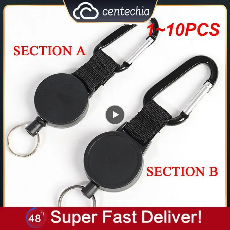 

Выдвижной брелок для ключей, портативное тактическое уличное кольцо для ключей, длина 1-10 шт.