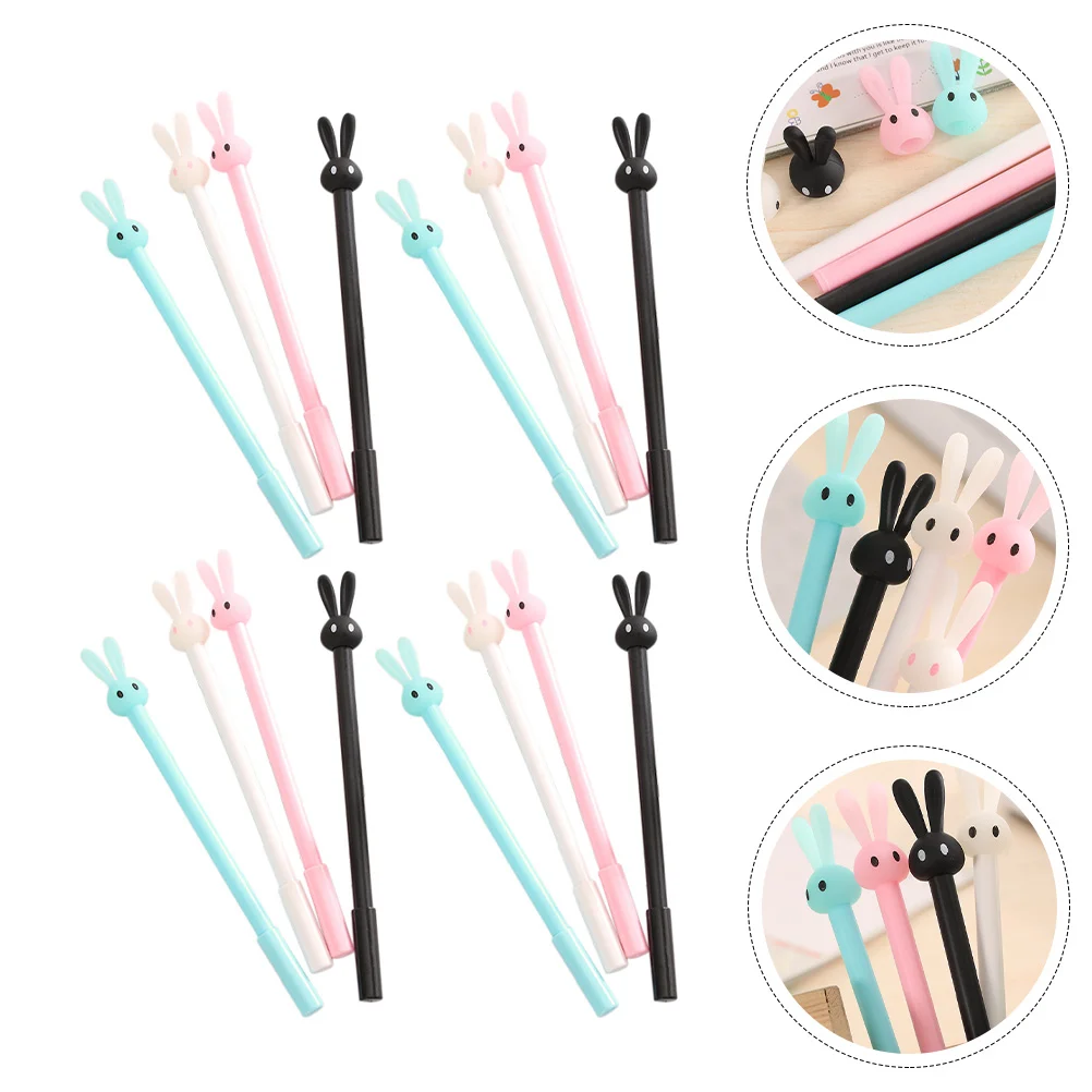 

20Pcs Testing Writing Pens Students Pens Cartoon Stationery (Random Color)
