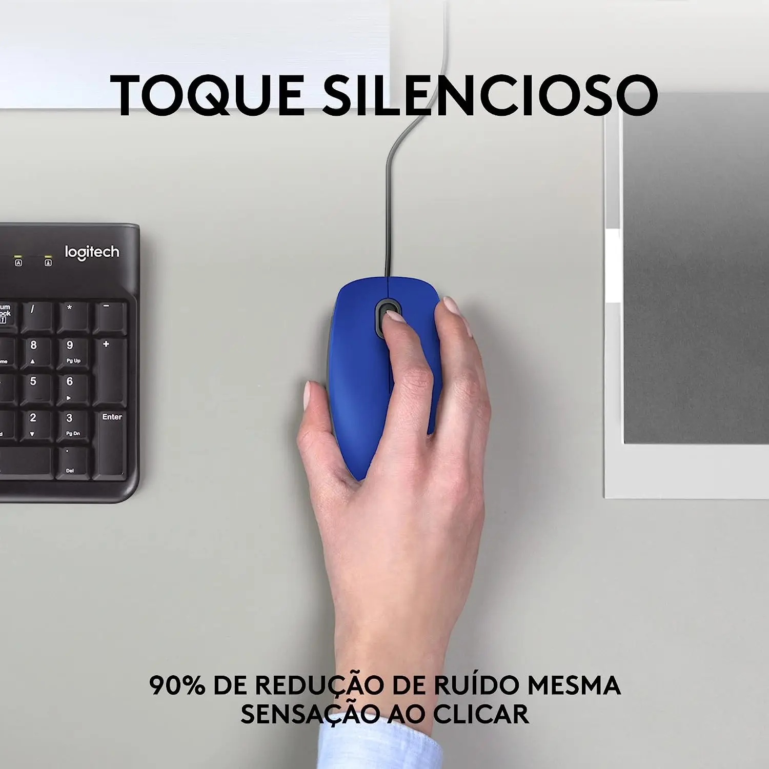 

Comfortable and Durable Design New Comfortable USB Wired Mouse with Silent Click, Durable Design for Long Time Use.
