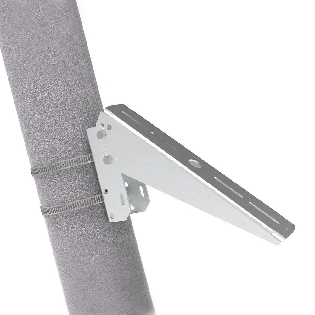 30 ° Фотоэлектрический кронштейн одинарная солнечная панель крепление на столб