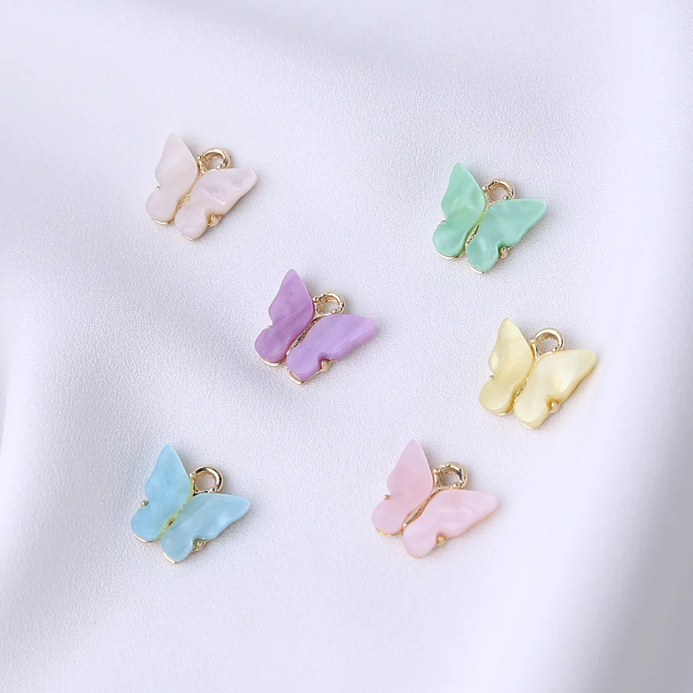 Butterfly Clothing Accessories Mobile Phone Ornaments DIY Jewelry Personality Color Multifunctional Pendant enlarge