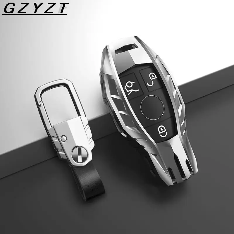 

Car Key Case Cover Bag For Mercedes Benz A B C S Class AMG GLA CLA GLC W221 W204 W205 W176 Car Accessories Holder Shell Keychain