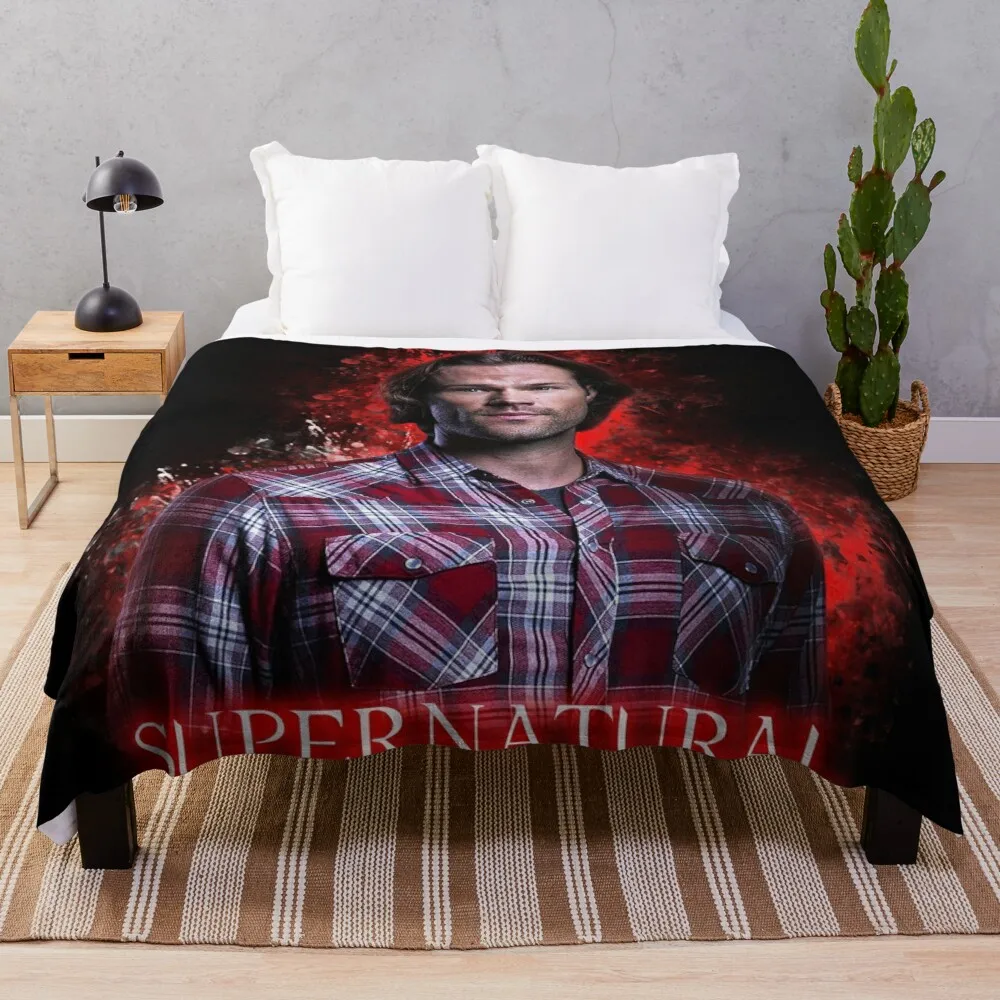 

Sam Винчестер Сверхъестественное плед одеяло Спальный мешок одеяло мягкое одеяло пушистая ворсистая теплая кровать модное
