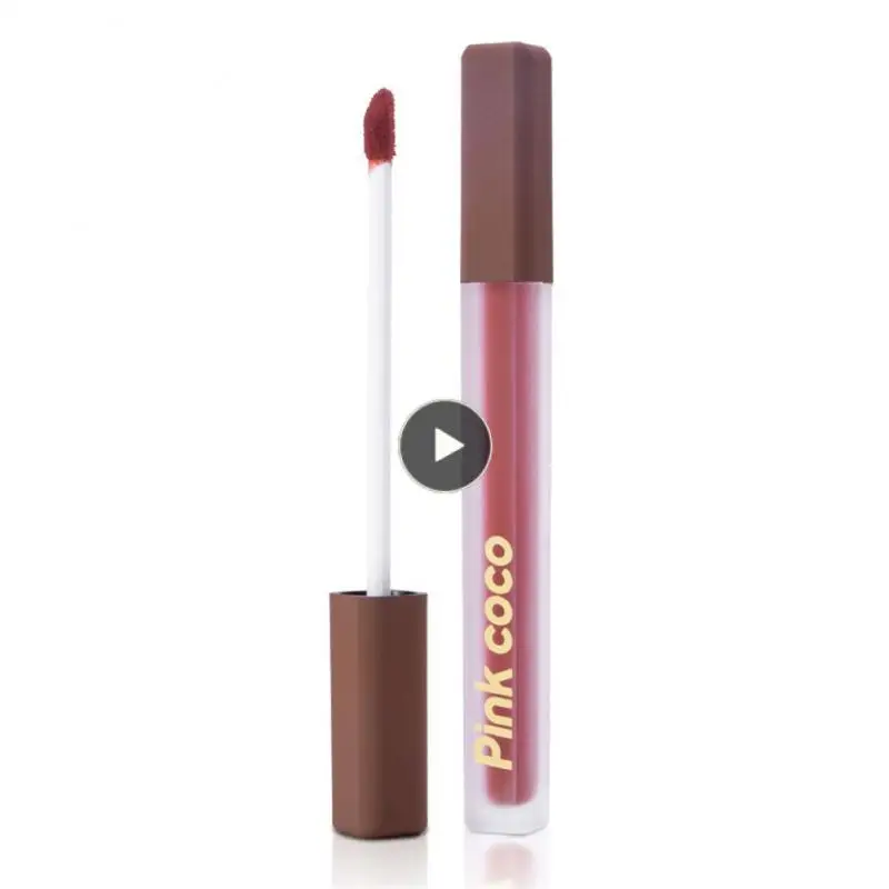 

Soft Mist Lip Gloss Liquid Lipstick Moisturizing 6 Colors Silky Smooth Lip Glaze Velvet Matte Lipstick Red Lip Tint Mud